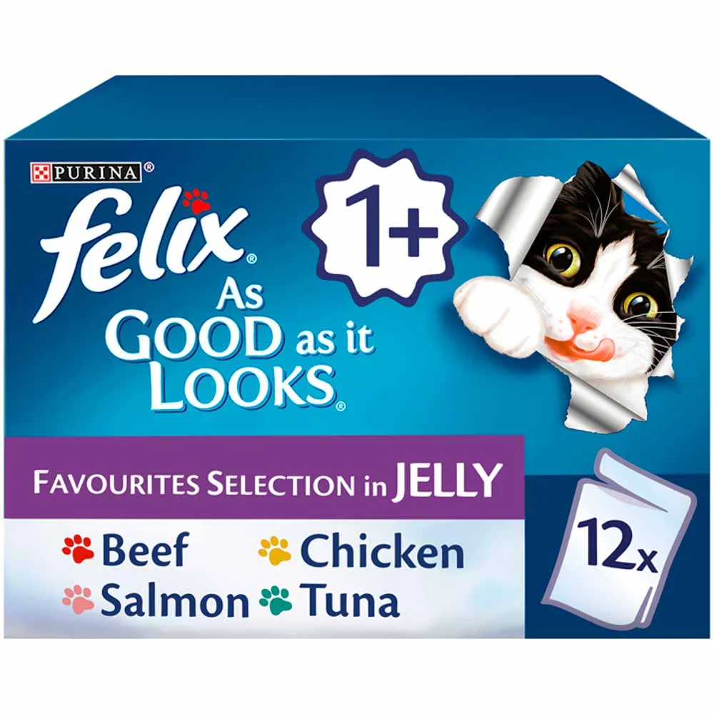 Felix As Good As It Looks Mixed Selection Cat Food 12 x 100g