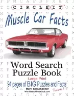 Image of circle it muscle car facts large print word search puzzle book