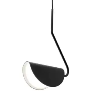 image of Maytoni Mollis Modern Pendant Ceiling Light Black, Acrylic Shade