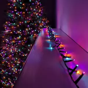 Image of 500 LED 12.5m Premier TreeBrights Indoor Outdoor Christmas Multi Function Mains Operated String Lights with Timer in Rainbow