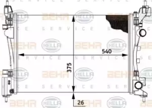 Image of x1 Behr Heat Exchanger 8MK376728-794 Genuine replacement part for Car Made in CN