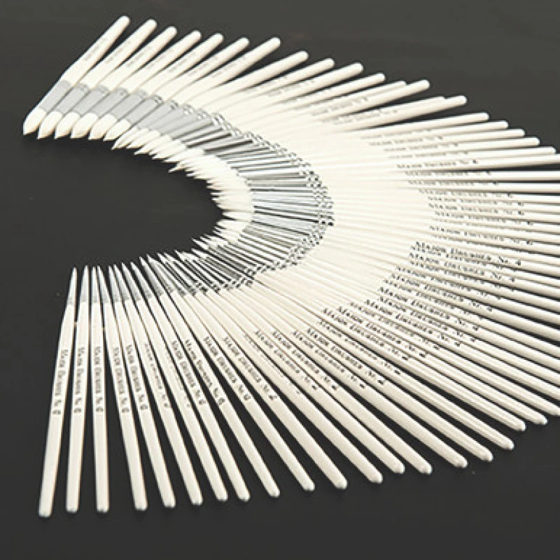 Image of Major Brushes White Nylon Round Paint Brushes White Handle (Pack of 60) MJWNR MJWNR