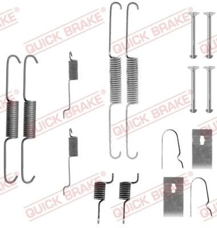Image of QUICK BRAKE Brake shoe fitting kit QUICK BRAKE 105-0811