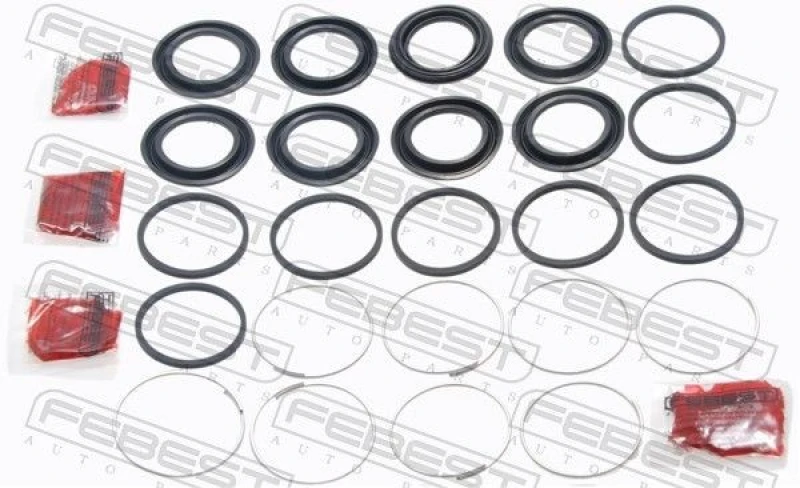 Image of FEBEST 0475-V97F Brake Caliper Repair Kit Front Axle Repair Kit,brake caliper (405)