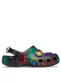 image of Crocs Classic Clogs Kids Avengers, Black, Size 12 Younger