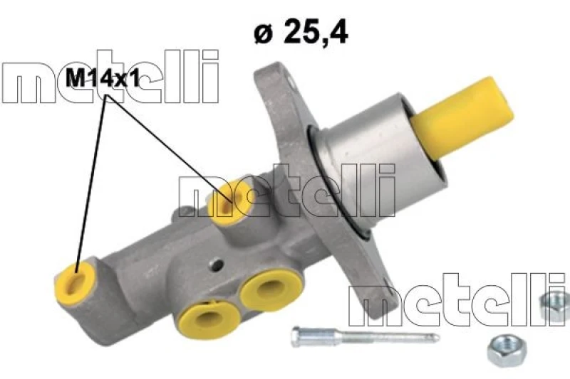Image of METELLI Brake master cylinder METELLI 05-1185