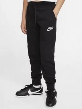 image of Nike Kids NSW PE Pants - Black/White, Size L, 12-13 Years, Women