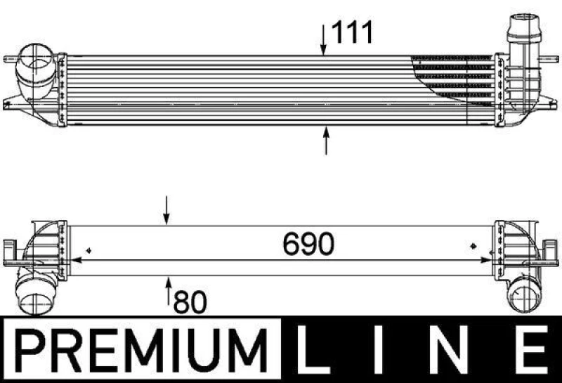 Image of Intercooler MAHLE CI 155 000P