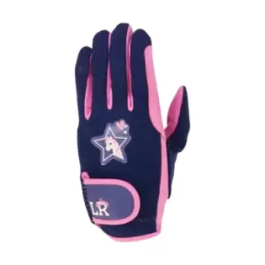 image of Little Rider Childrens/Kids I Love My Pony Riding Gloves (L) (Pink)