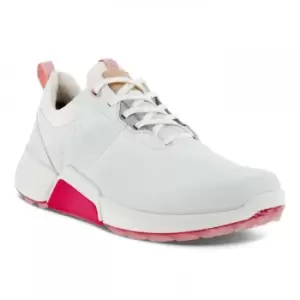 Image of ECCO W GOLF BIOM H4 Golf Shoe - WHITE/SILVER Pink - EU38
