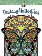 image of creative haven fantasy butterflies coloring book