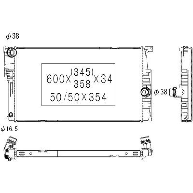 Image of Engine radiator DIEDERICHS DCM1599