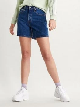 Image of Levis 501® Mid Thigh Short - Blue Denim, Denim, Size 26, Women