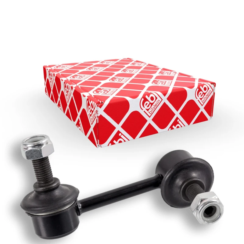 Image of FEBI BILSTEIN 29708 Anti-roll bar link OE Turbo NEW, Front Axle Right, with nuts Steel Link Stabiliser (3229)