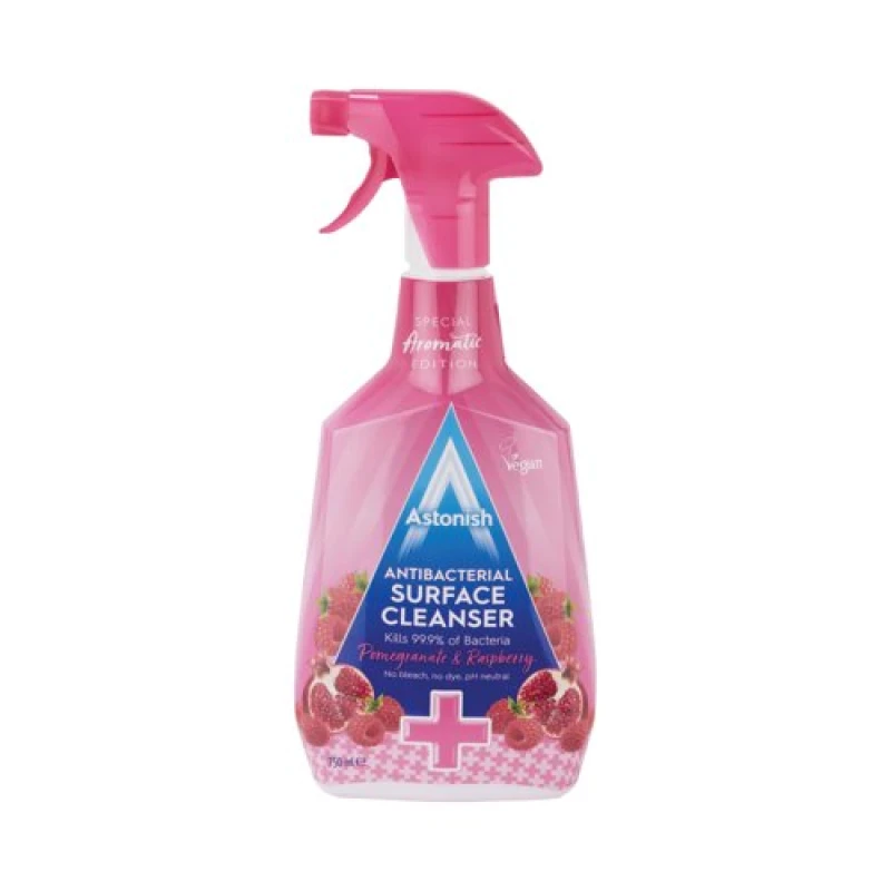 Image of Astonish Antibacterial Surface Cleanser Pomegranate and Raspberry Pink 750ml (12 Pack) C3420