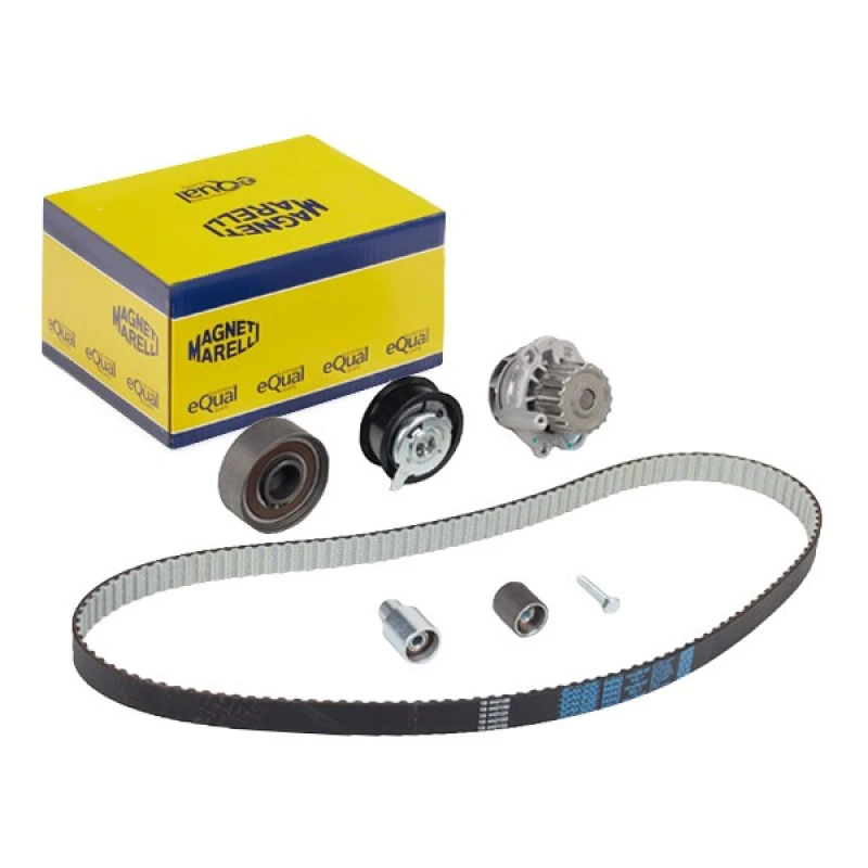 Image of MAGNETI MARELLI 132011160037 Water Pump + Timing Belt Kit Number of Teeth: 141 Water Pump & Timing Belt Kit (3096)