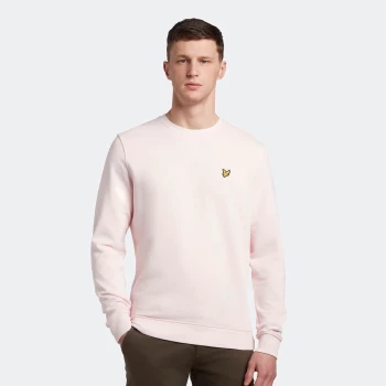 Image of Mens Crew Neck Sweatshirt - Light Pink - S