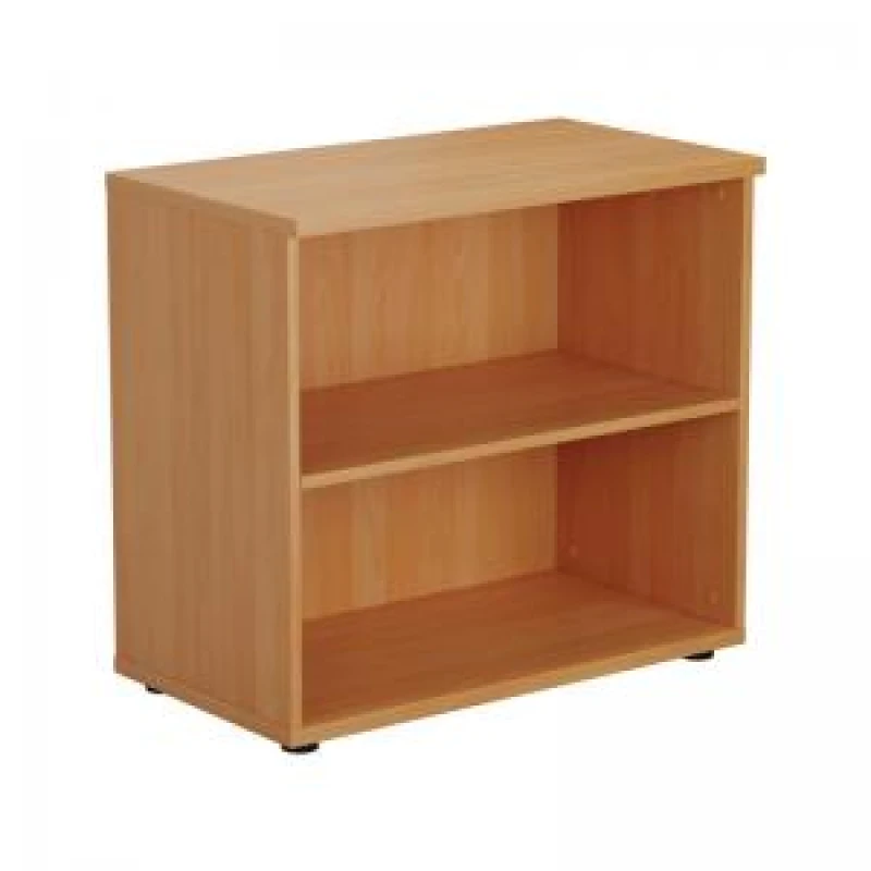 Image of First 1 Shelf Wooden Bookcase 800x450x700mm Beech KF803775