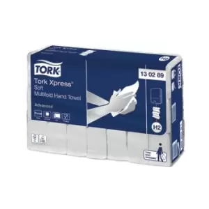 image of Tork Xpress Soft Multifold Hand Towel Advanced White Pack of 21 130289