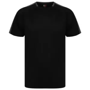 image of Finden and Hales Unisex Team T-Shirt (3XL) (Black/Gunmetal)