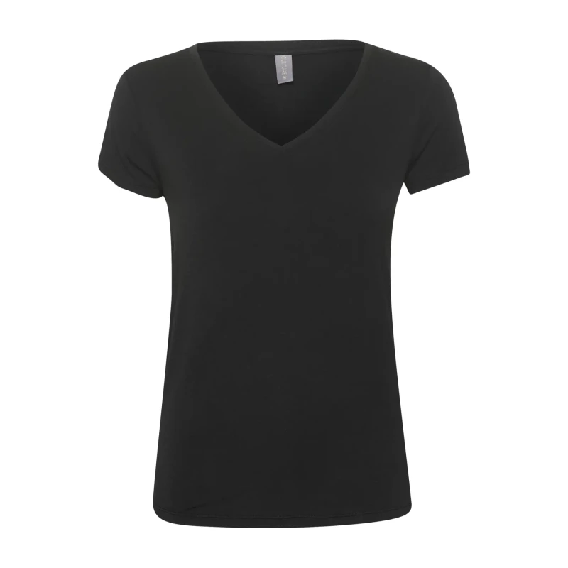 Image of culture Womens v-neck T-Shirt CULTURE Poppy Noir Female L