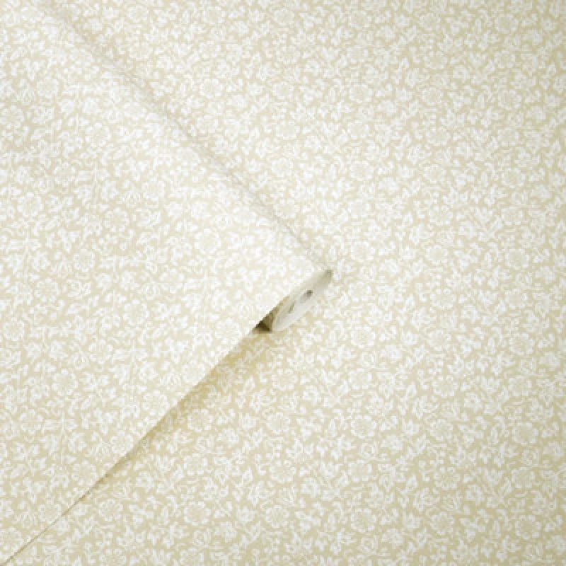 Image of Laura Ashley Natural Floral Classic Smooth Wallpaper