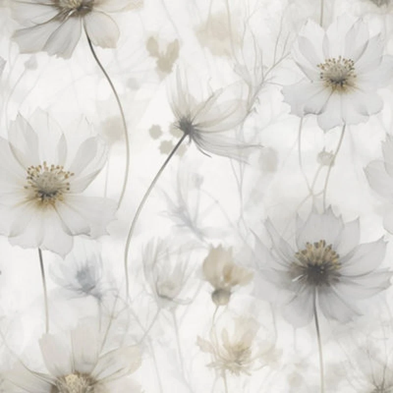 Image of Muriva Lissa Flowers Cream Wallpaper 215503