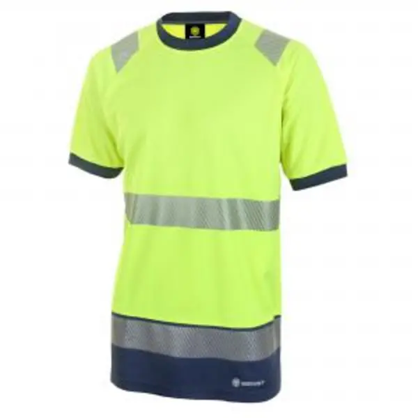 Image of Beeswift High Visibility Two Tone Short Sleeve T Shirt Saturn Yellow BESWHVTT001SYNS