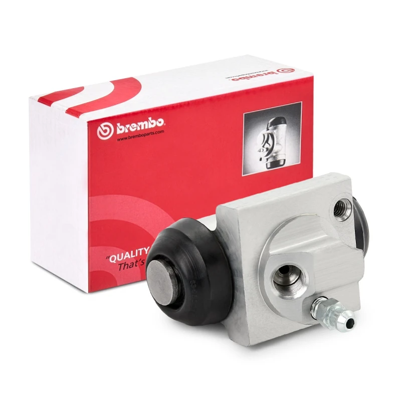 Image of BREMBO A 12 C03 Brake Cylinder ESSENTIAL LINE Aluminium Wheel Brake Cylinder (277)