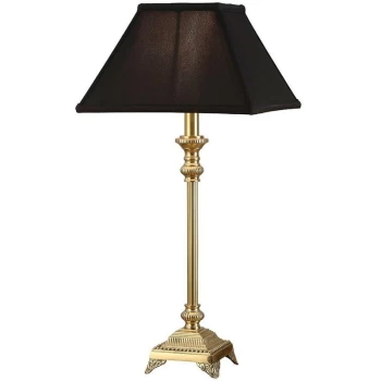 image of Interiors 1900Y1006AB - 1 Light Table Lamp Solid Brass - Base Only, B22