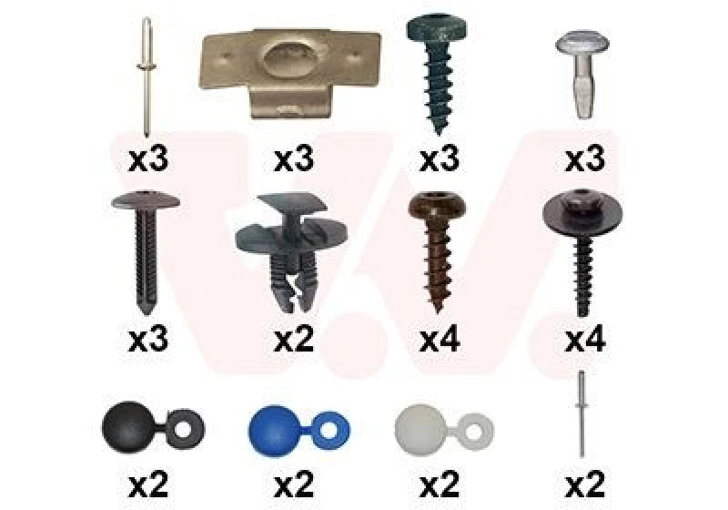 Image of VAN WEZEL Mounting Kit, bumper VAN WEZEL 4068794