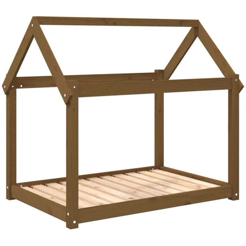 Image of VIDAXL Vidaxl - Dog Bed Honey Brown 101x70x90cm Solid Wood Pine 8720287207122