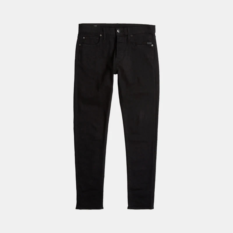 Image of G Star Extra Slim Fit Jeans in Blue-Black Stretch Denim PITCH BLACK male 32W R