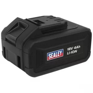 image of Sealey CP1812BP Power Tool Battery 18V 4Ah Lithium-ion for CP1812