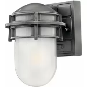 image of Loops - Outdoor IP44 Wall Light Sconce Hematite LED E27 60W Bulb External d01453