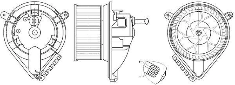 Image of Blower motor MAHLE AB 271 000S