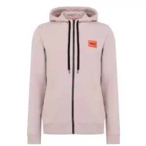 image of Hugo Daple Zip Through Hoodie - Pink