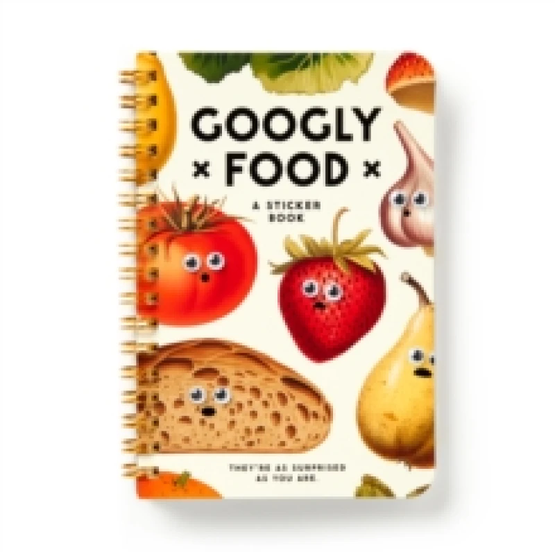 Image of Googly Food Sticker Book. Other printed item. By Brass Monkey, Galison Books