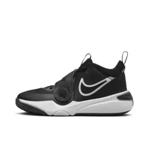 image of Nike Team Hustle D 11 Gs, Black/White, Unisex, Basketballshoes grade school, DV8996-002