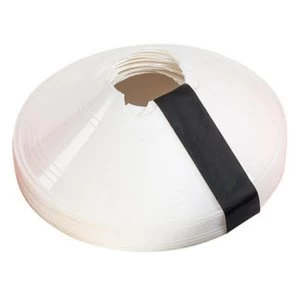 Image of Precision Sleeved Set of 10 Saucer Cones - White