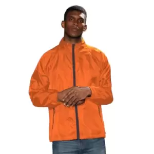 Image of 2786 Mens Contrast Lightweight Windcheater Shower Proof Jacket (2XL) (Bold Camo Burgundy)