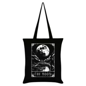 image of Deadly Tarot The Moon Tote Bag (One Size) (Black/White)