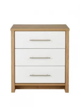 Image of Consort Walden Ready Assembled Wide 3 Drawer Chest