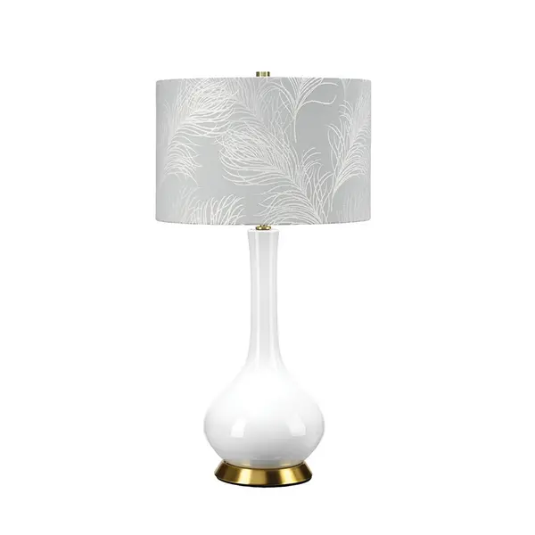 image of Elstead Elstead Milo Ceramic Table Lamp - Blue