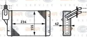 Image of Behr Heat Exchanger 8FH351311-011 Aluminium Genuine for 8FH 351 311-061