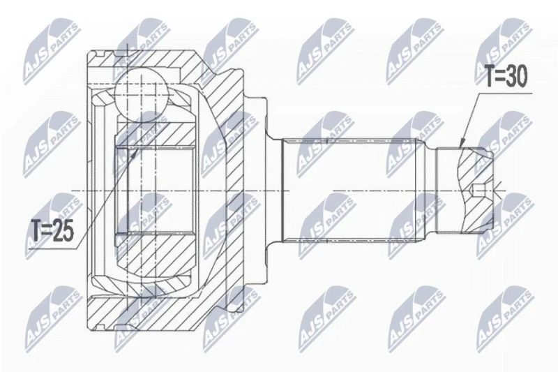 Image of NTY CV joint kit NTY NPZ-BM-026