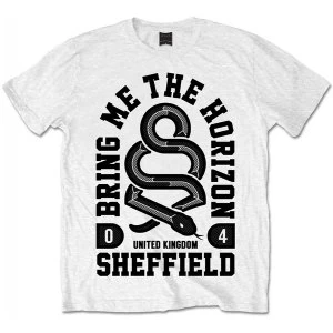Image of Bring Me The Horizon Snake Mens X-Large T-Shirt - White