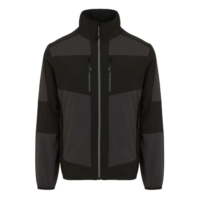 Image of Regatta Professional Mens 2 Layer Soft Shell Jacket in Pale Grey Size: XS Pale Grey Male XS