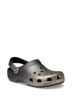 image of Black Classic Glitter Clog