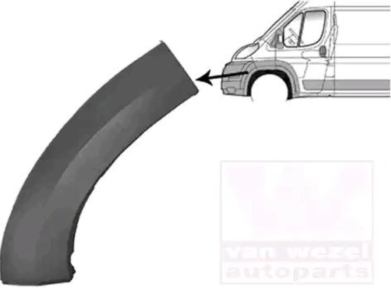 Image of VAN WEZEL 1651521 Flaring, wing Left Front Flaring,wing (450)